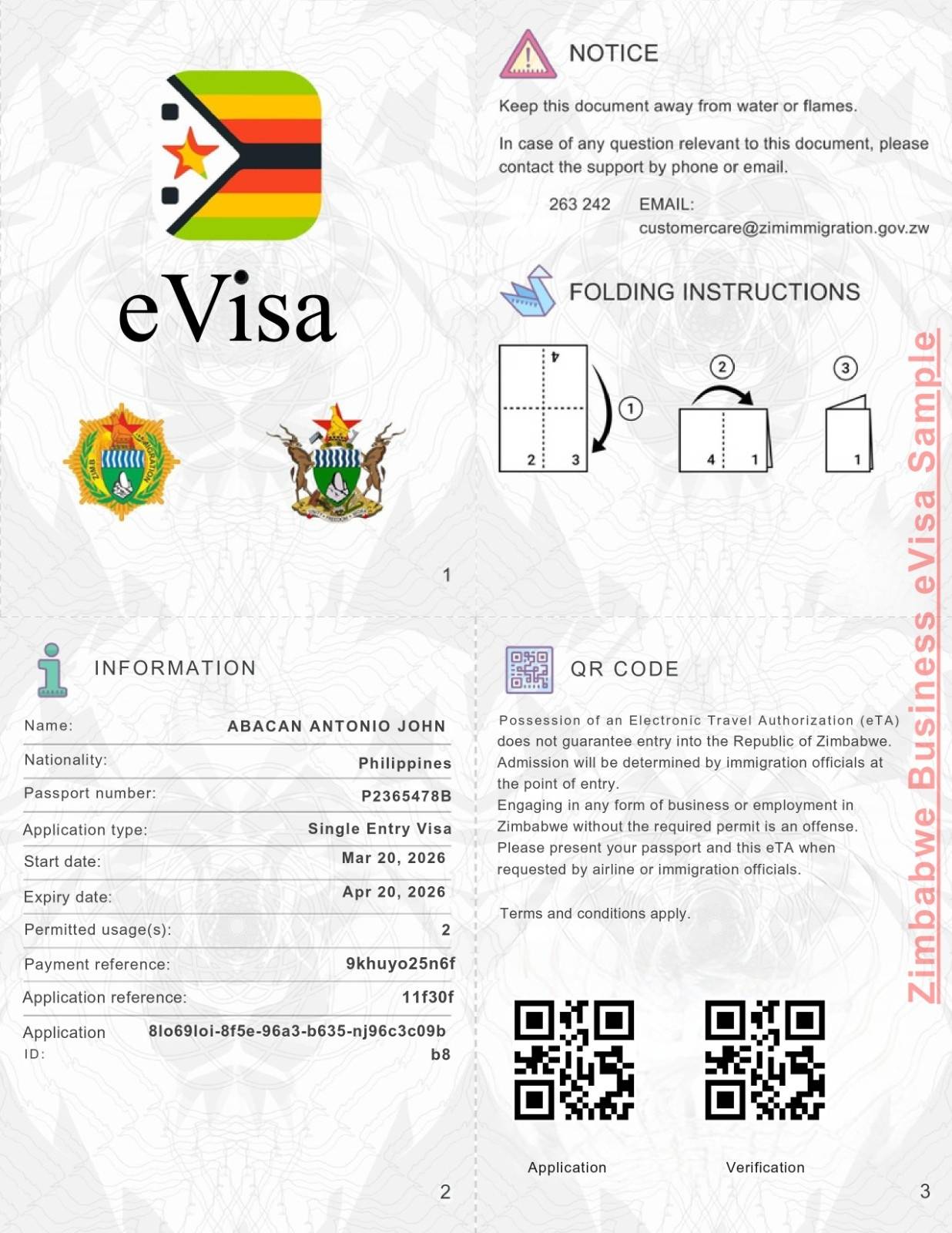 Zimbabwe Business eVisa