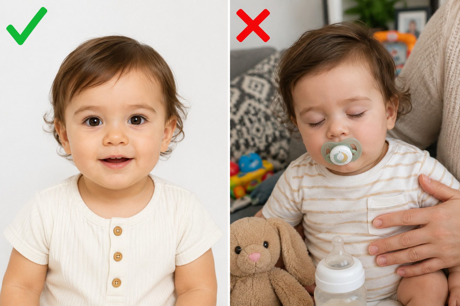 Comparison Of Infant Photos