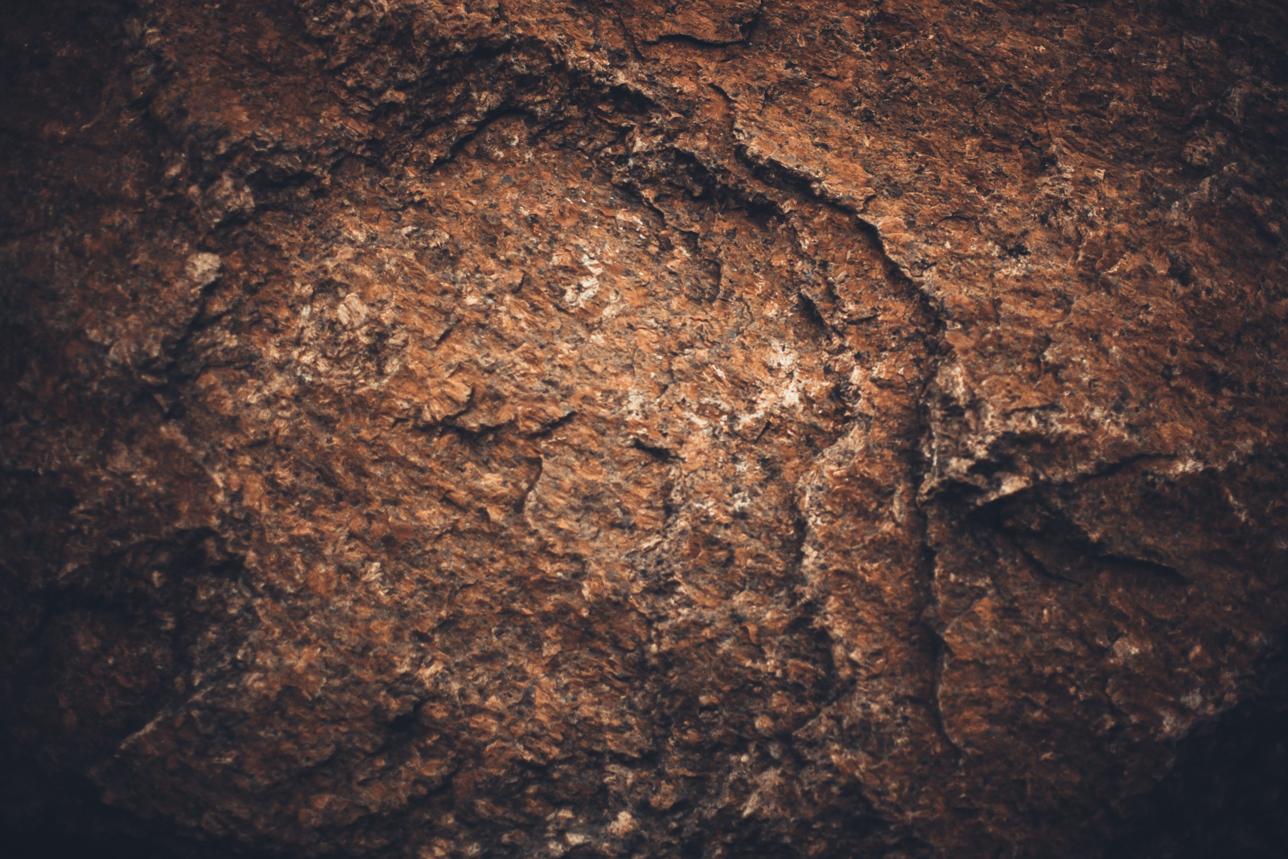 Texture de pierre à l'intérieur de la grotte