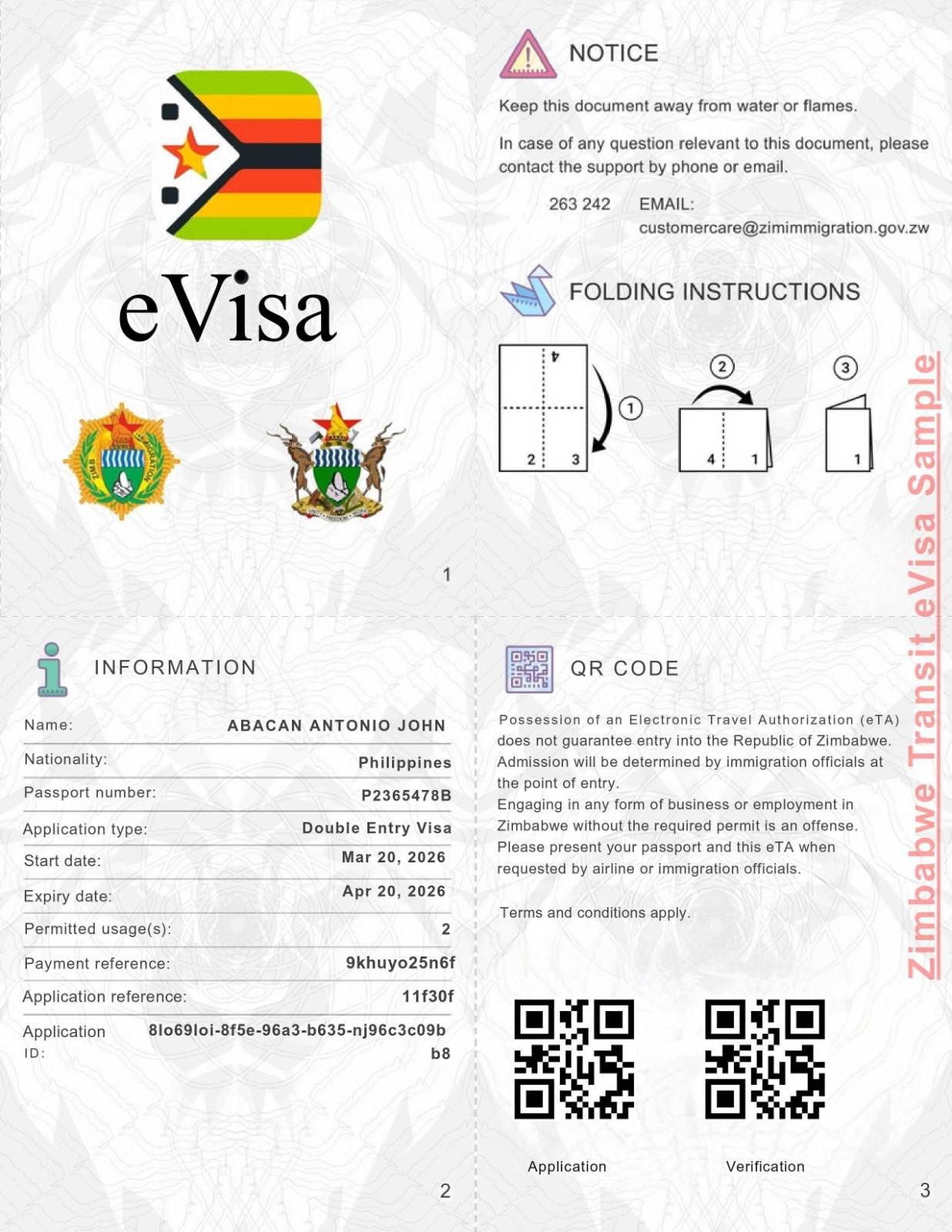 Zimbabwe Transit eVisa