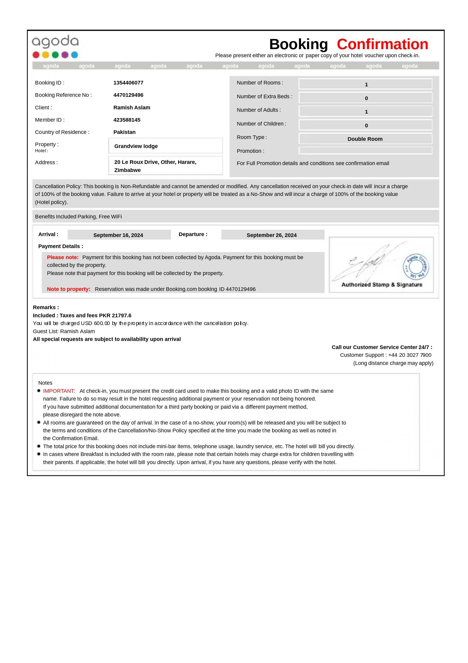 Zimbabwe Hotel Booking